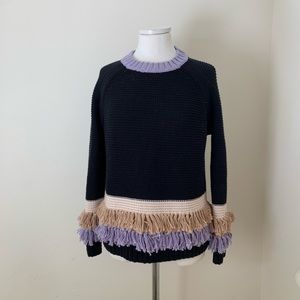 Amour Vert Fringe Sweater M